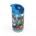 thumbnail interactive-video image 1 of Zak Designs 16oz Paw Patrol Kids Straw Water Bottle, Durable Plastic Park Bottle with Easy-Open Locking Spout Cover for Travel, Built in Carry Handle, 1 of 11