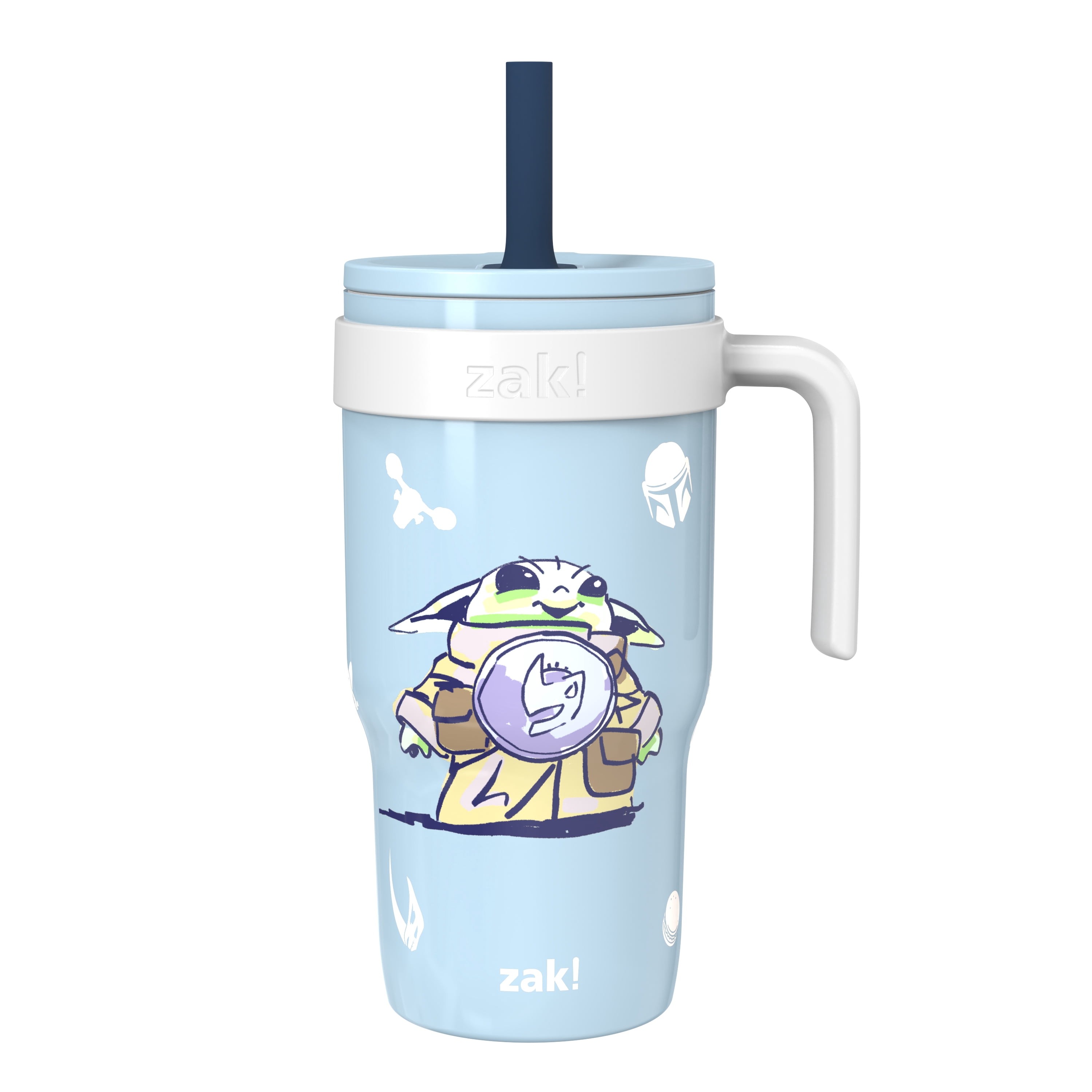 キルザケトル x グラインドロッヂ Zak Designs 18oz Mando/Grogu Double Wall Stainless Steel Cruiser