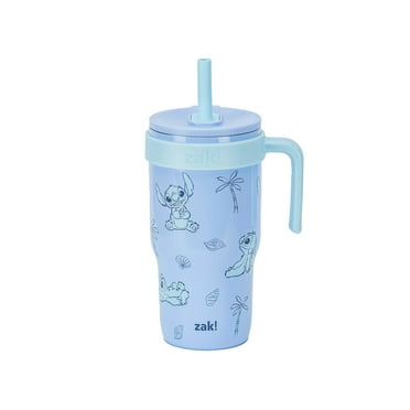 Zak Designs 18oz Stitch Kids Straw Handle Tumbler