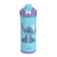 thumbnail image 1 of Zak Designs 20oz Stitch Kids Straw Water Bottle, Stainless Steel Vacuum Insulated Liberty Bottle with Easy-Open Locking Spout Cover for Travel, Built in Carry Handle, 1 of 7