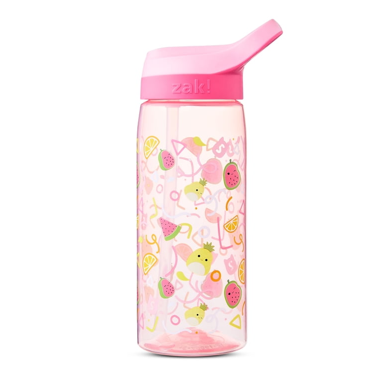 Zak Designs 25oz Squishmallows Kids Straw Water Bottle, Durable Plastic  Park Bottle with Easy-Open Locking Spout Cover for Travel, Built-In Carry  Handle, Pink - Walmart.com
