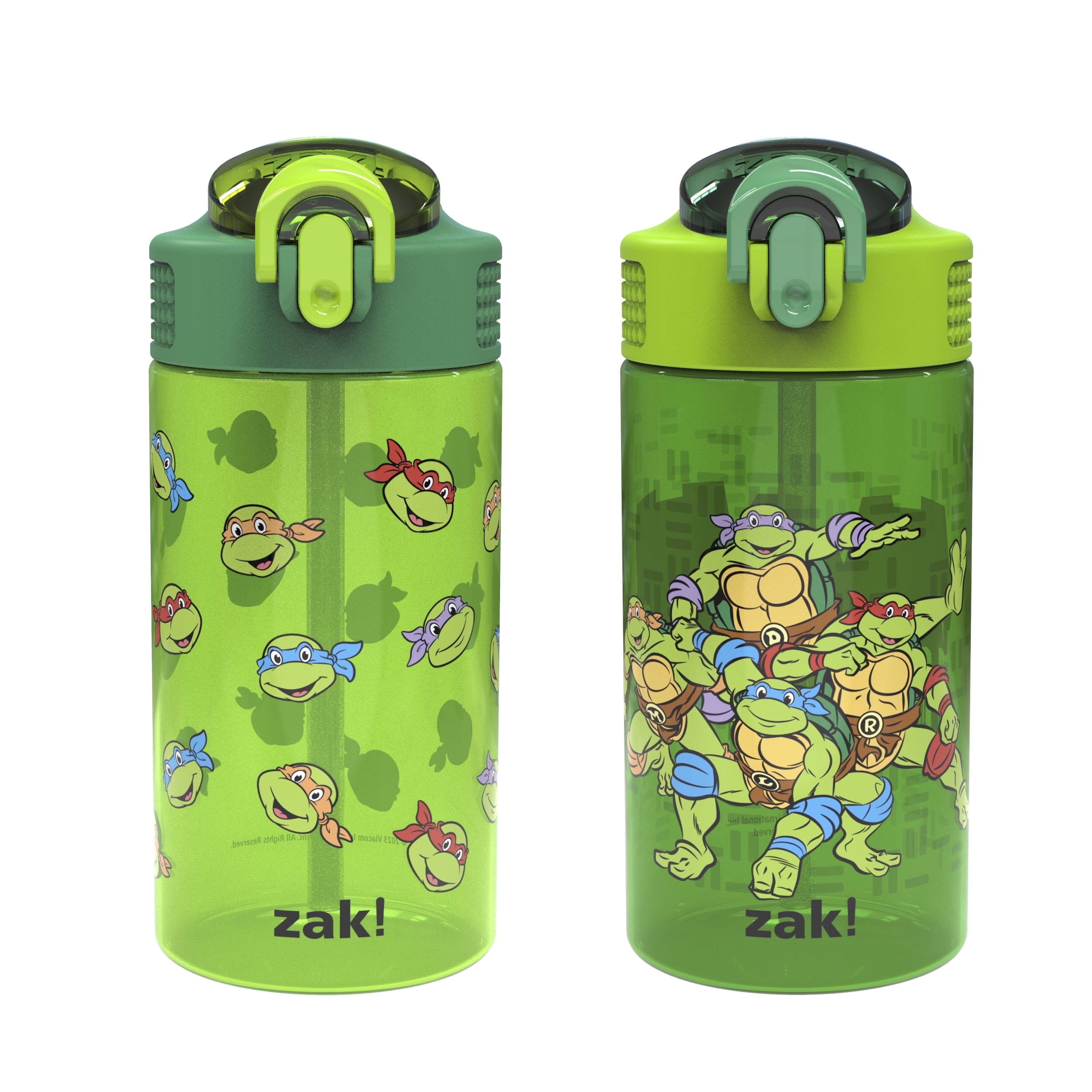 Zak Designs Kids Water Bottle 16 oz Teenage Mutant Ninja