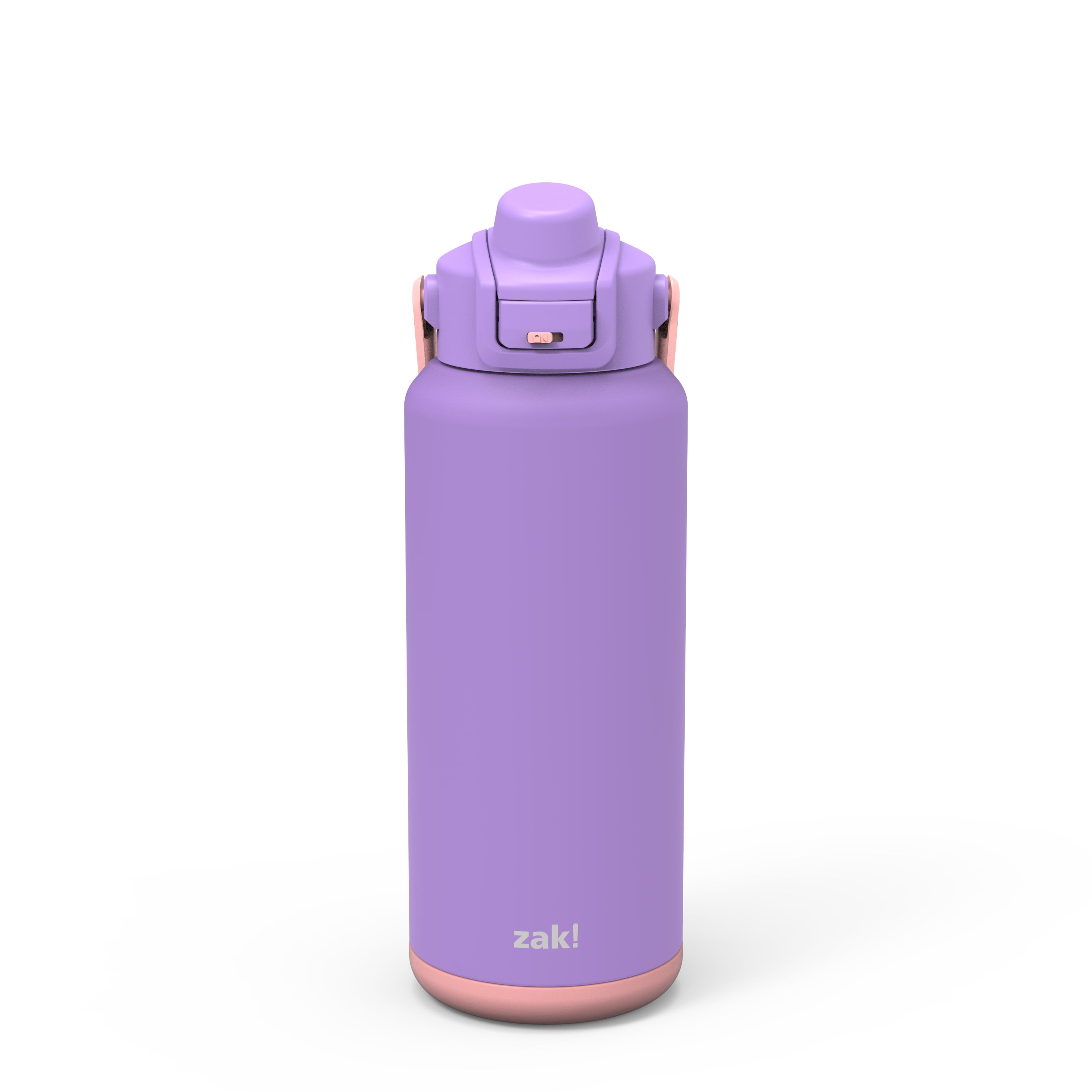 Zak Designs 20oz Stainless Steel Water Bottle with Antimicrobial Spout - Ombre Lavender