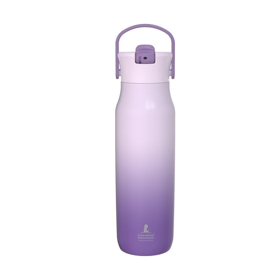 Zak Designs 32oz Stainless Steel Harmony Water Bottle Benefiting St. Jude Purple Ombre