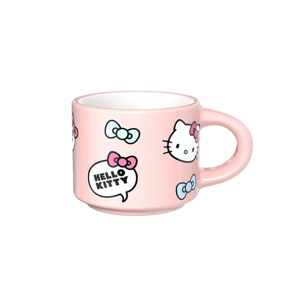 Zak Designs 3oz Hello Kitty Ceramic Haven Mug, Pink