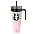 thumbnail image 1 of Zak Designs 40oz Wicked Halloween Straw Handle Tumbler, Double Wall Vacuum Insulated Stainless Steel Waverly Tumbler with Durable Plastic Straw, Travel Straw Tumbler with Handle, Ombre, 1 of 6