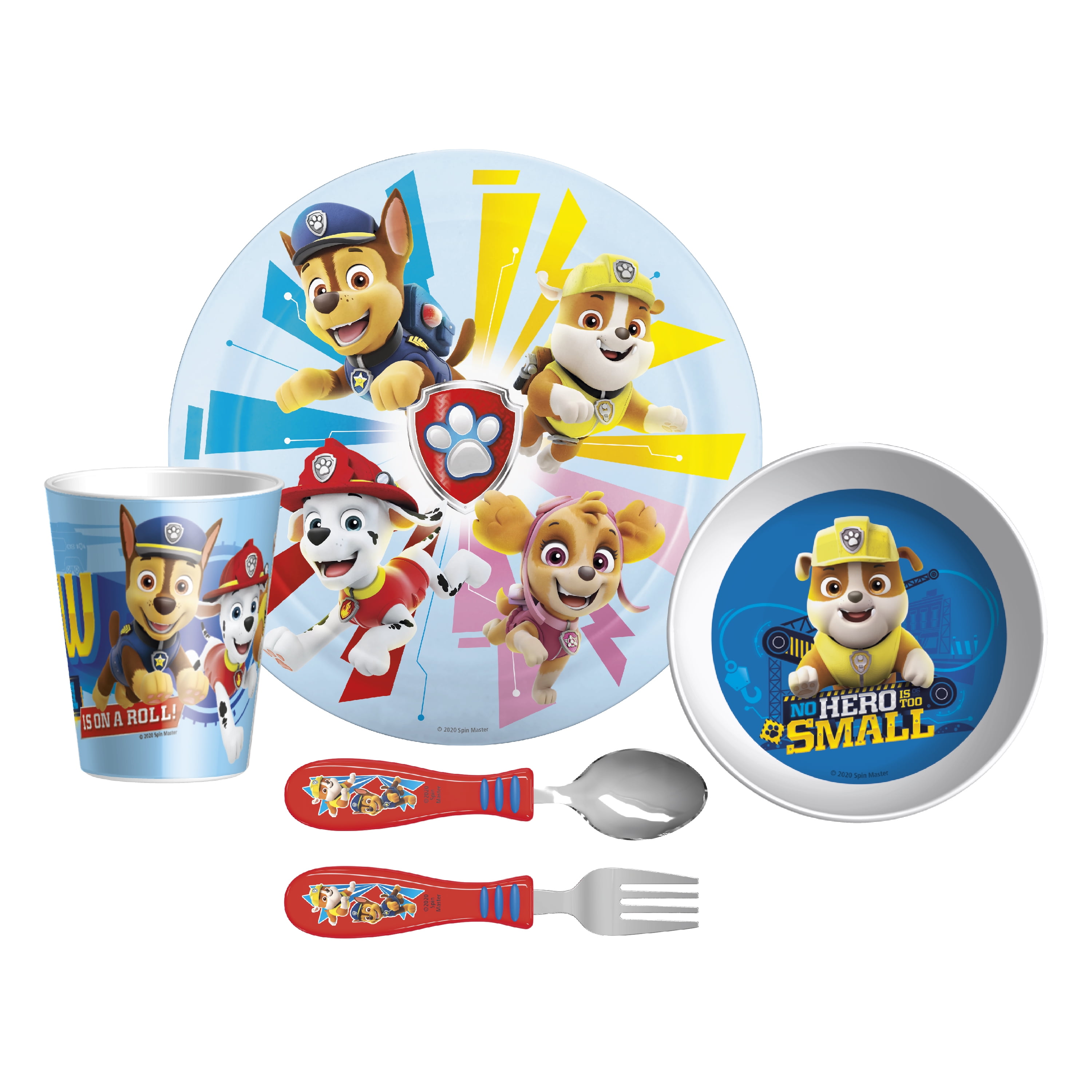 Zak Designs 5pcs Paw Patrol Kids Dinnerware Set Melamine Plate