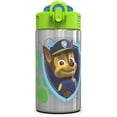 thumbnail image 1 of Zak Designs BPA-Free 15.5 oz Paw Patrol Stainless Steel Water Bottle with Flip-up Straw Spout, 1 of 5