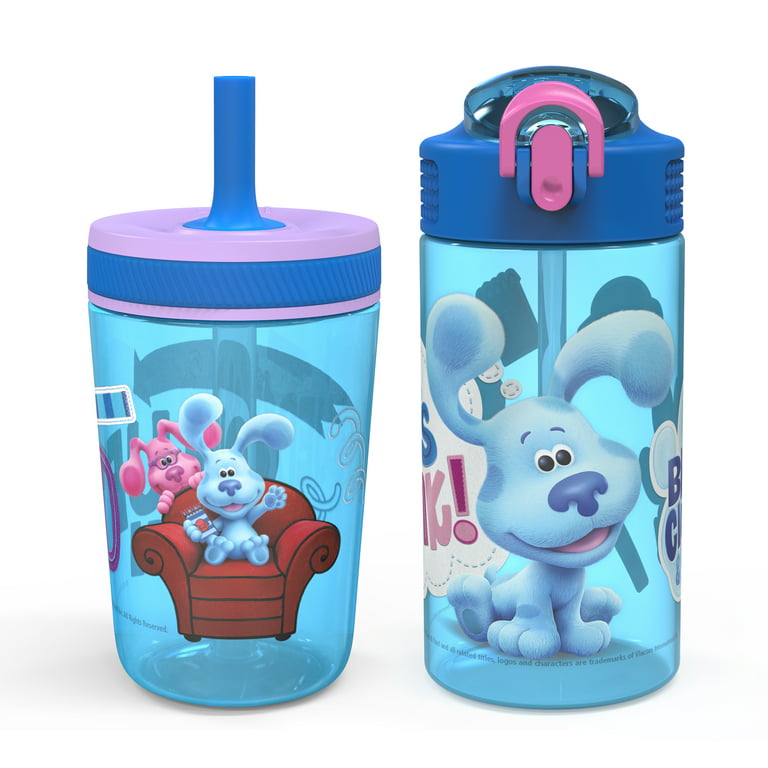 Disney Lilo & Stitch Flowers 32-Ounce Twist Spout Water Bottle and Sticker Set