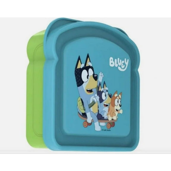 Zak Designs Bluey BPA Free Plastic Reusable Lunch Box