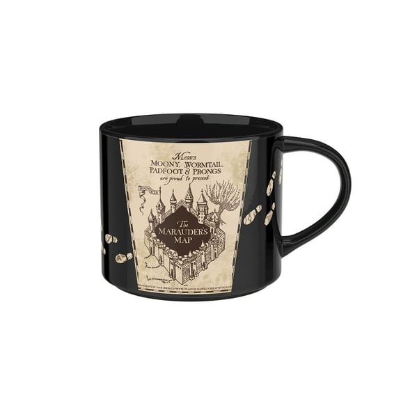 Zak Designs Color Change 15oz Modern Mug, Harry Potter Marauders Map