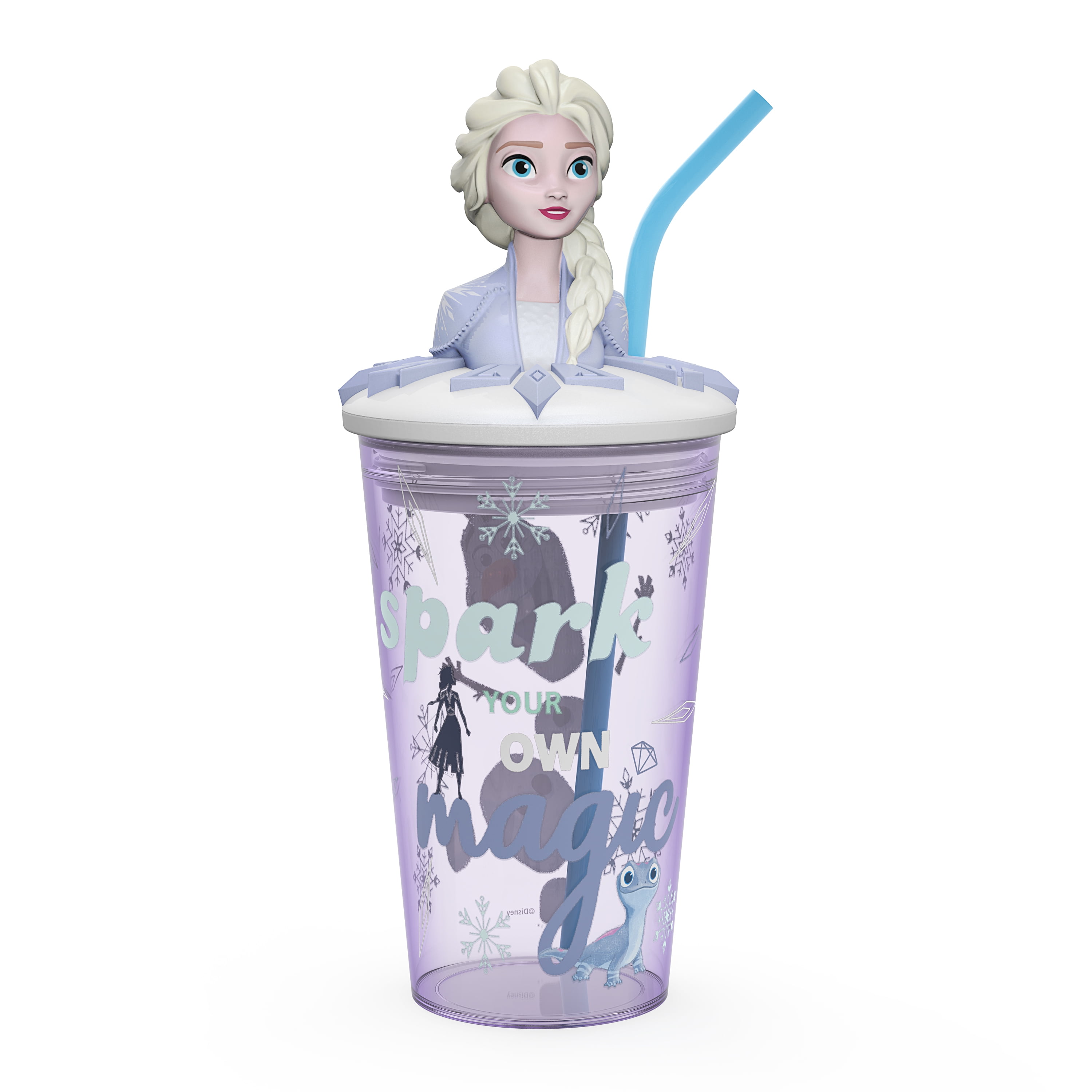 Disney Frozen 2 18 oz. Contour Glass Tumblers 2-Pack