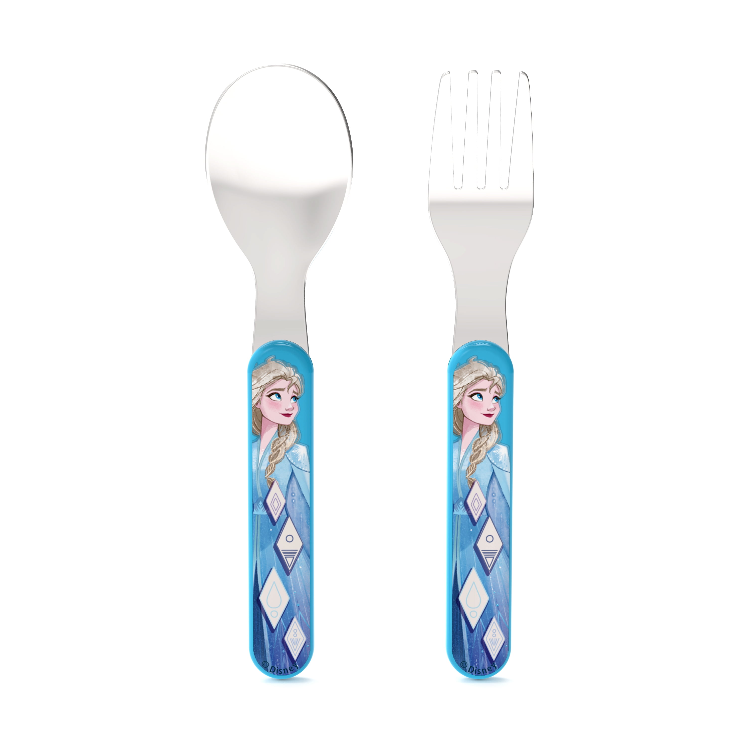 Zak Designs Disney Frozen 2 Movie 2piece Fork and Spoon Flatware Set