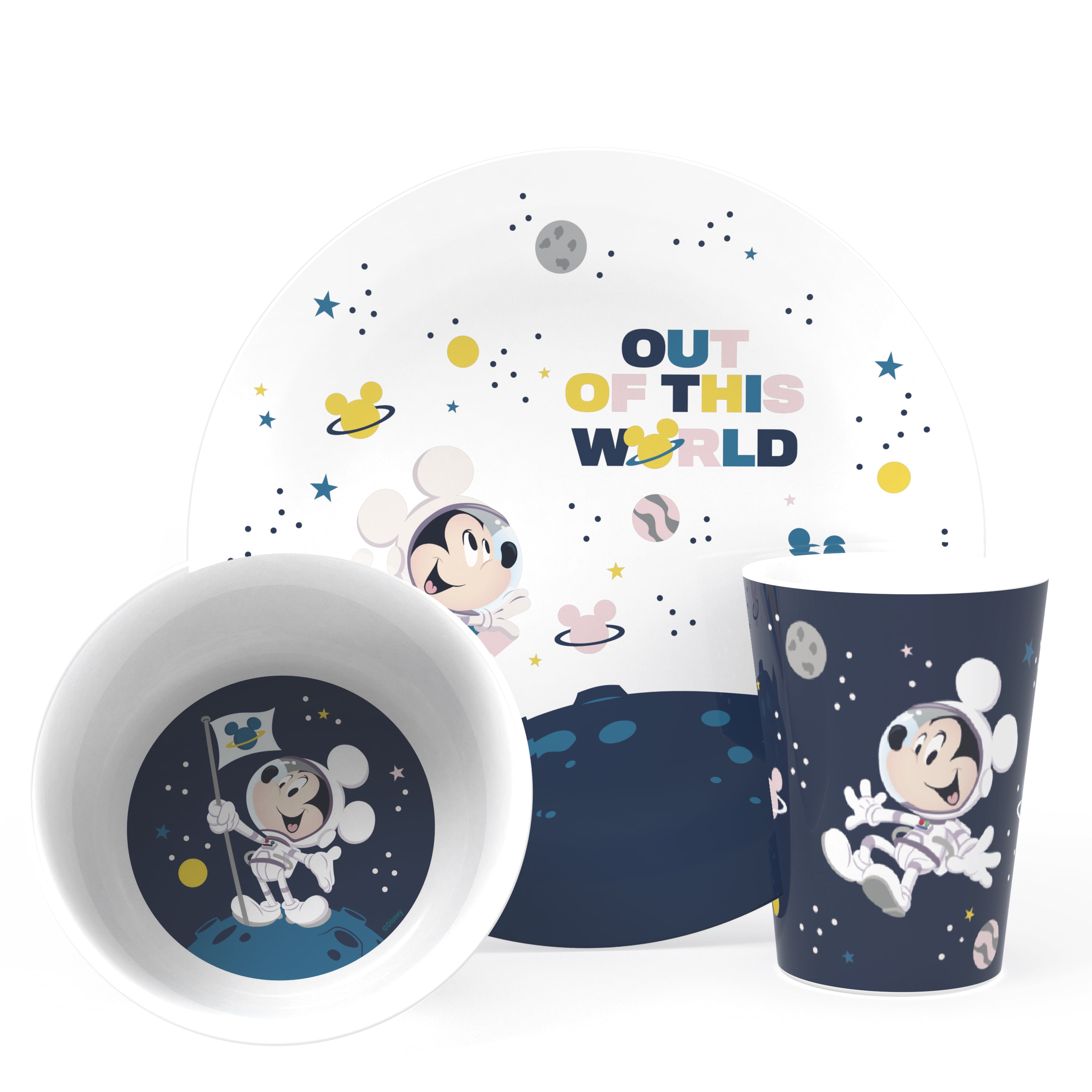 Zak Designs Kids Dinnerware Set Disney Minnie Mouse, Includes