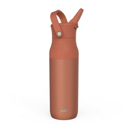 Cirkul 32oz Rose Gold Stainless Steel Water Bottle Starter Kit with Rose Gold Lid and 2 Flavor Cartridges (Strawberry & Passion Fruit Dragon fruit)