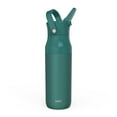thumbnail image 1 of Zak Designs Harmony Water Bottle for Travel or At Home, 32oz Recycled Stainless Steel is Leak-Proof and Vacuum Insulated with Chug Opening and Carry Handle (Emerald Green), 1 of 9