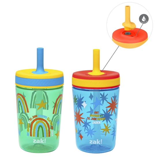Zak Designs Kelso 15oz Leak-Proof Tumblers Benefiting St. Jude, Stars