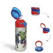 Zak Designs Kids 19.5 Water Bottle Stainless Steel Flip Lip Carry Loop Durable BPA-Free