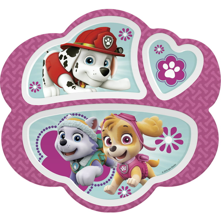 Zak Designs Paw Patrol Kids Dinnerware Includes 3-Section Divided Plate and  Utensil Made of Durable Material and Perfect for Kids (Chase, Marshall and  Friends, 3 Piece Set, BPA-Free) 