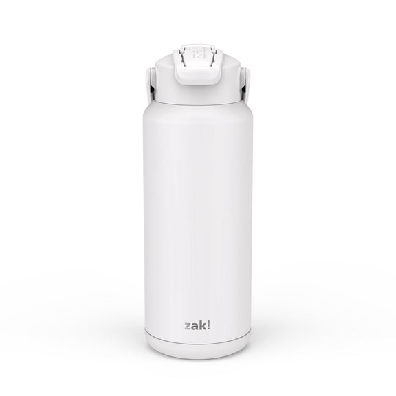 Zak Designs Liberty 32 oz Stainless Steel Double Wall Bottle, Ivory
