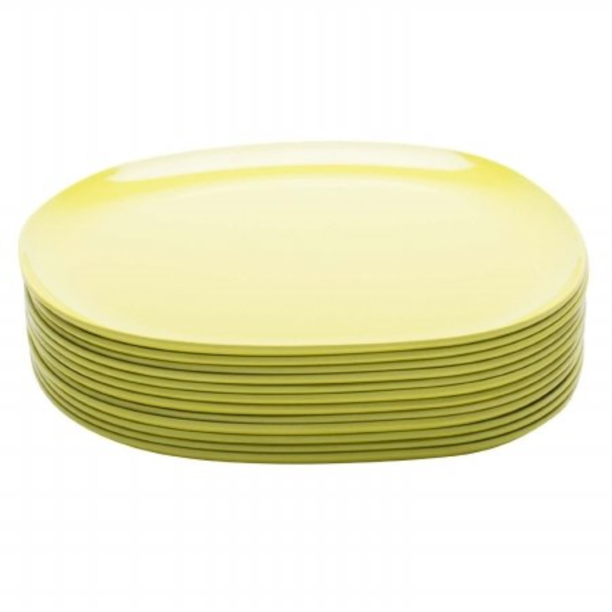 Zak Designs Moso DishwasherSafe Bamboo Melamine Plates Kiwi