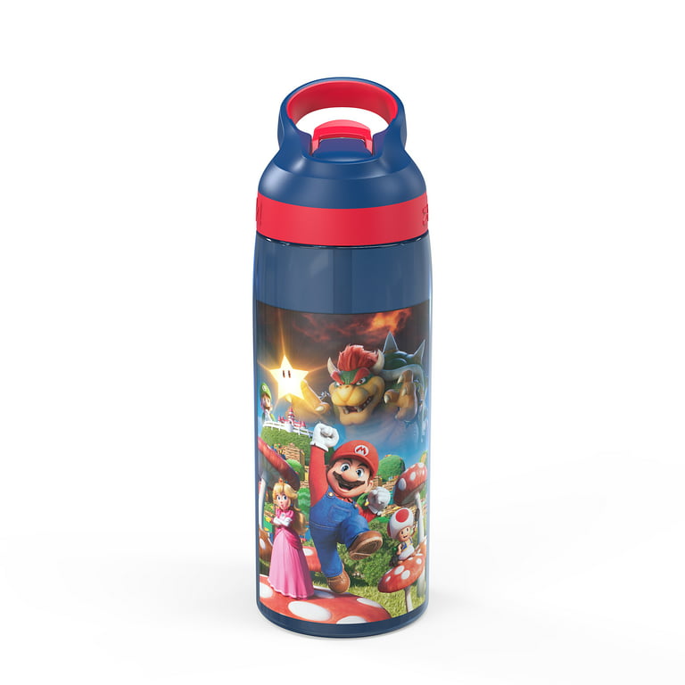 Zak Designs Nintendo 25 Ounce Water Bottle, Mario Movie, Size: 4.08 inch x 3.05 inch x 8.95 inch