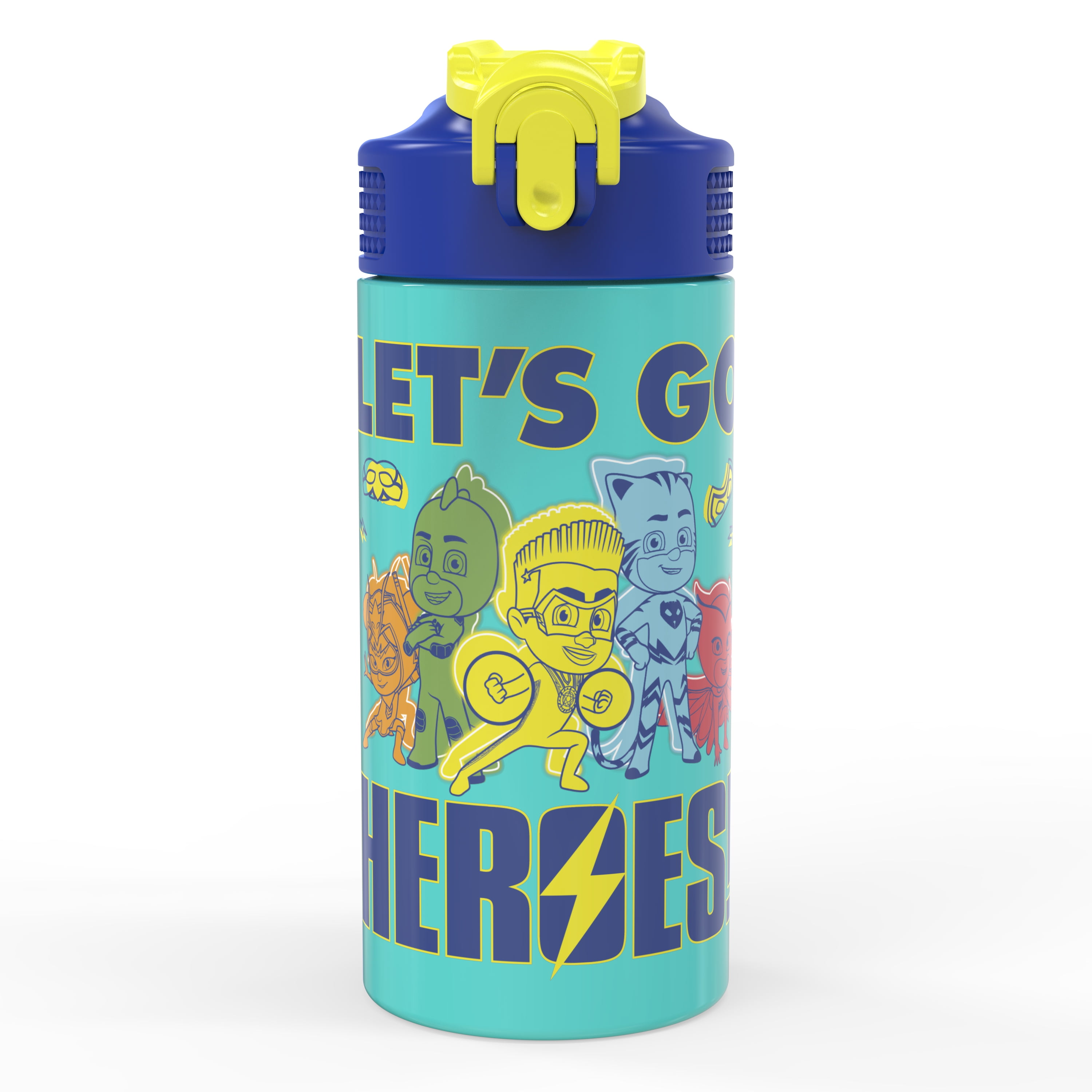 Zak Designs 14oz Recycled Stainless Steel Vacuum Insulated Kids' Water Bottle 'Woodlands