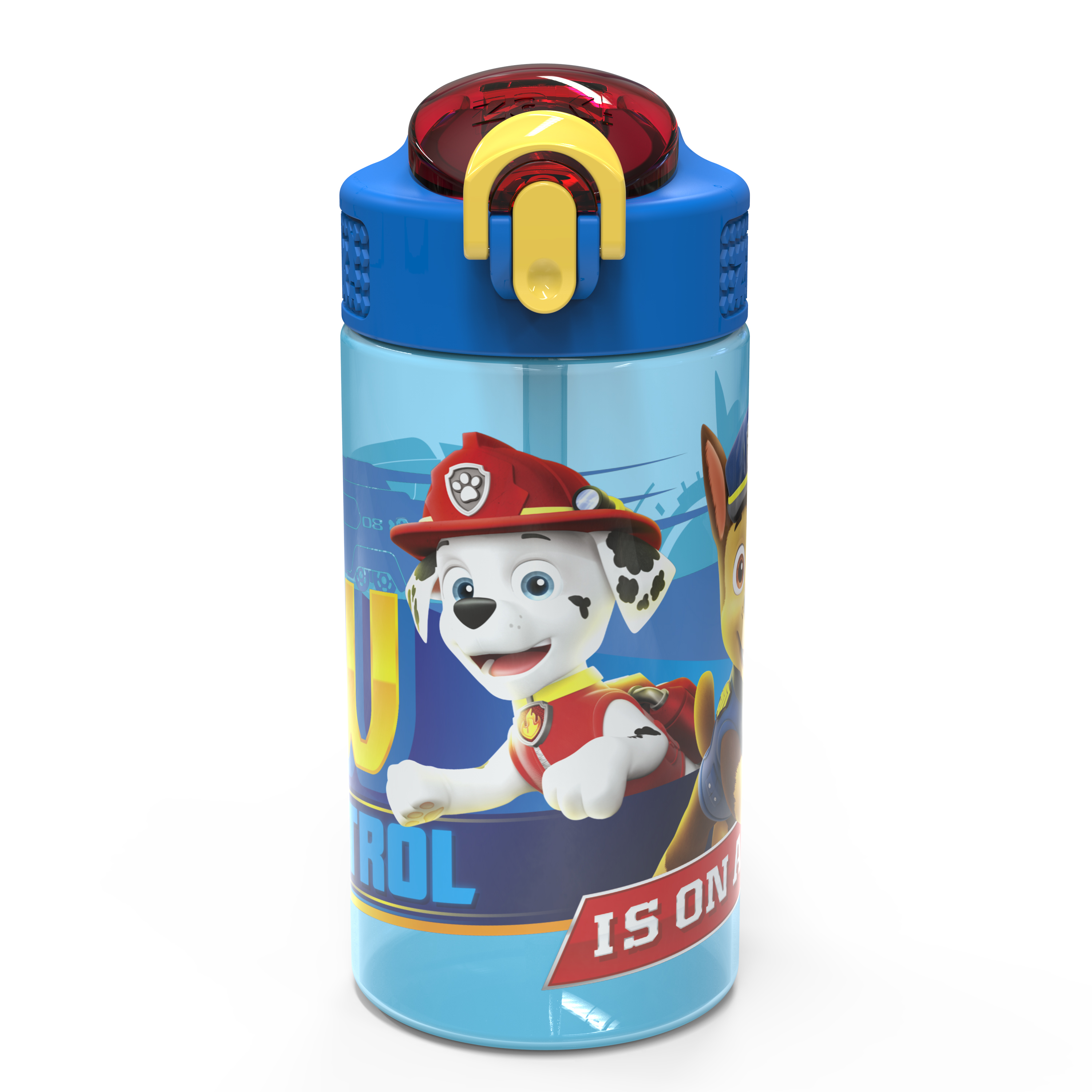 Zak Designs Paw Patrol 16 Ounce Reusable Plastic Water Bottle, Chase and Marshall - image 1 of 8