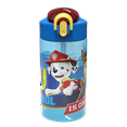 thumbnail image 1 of Zak Designs Paw Patrol 16 ounce Reusable Plastic Water Bottle with Straw, Marshall and Friends, 1 of 3