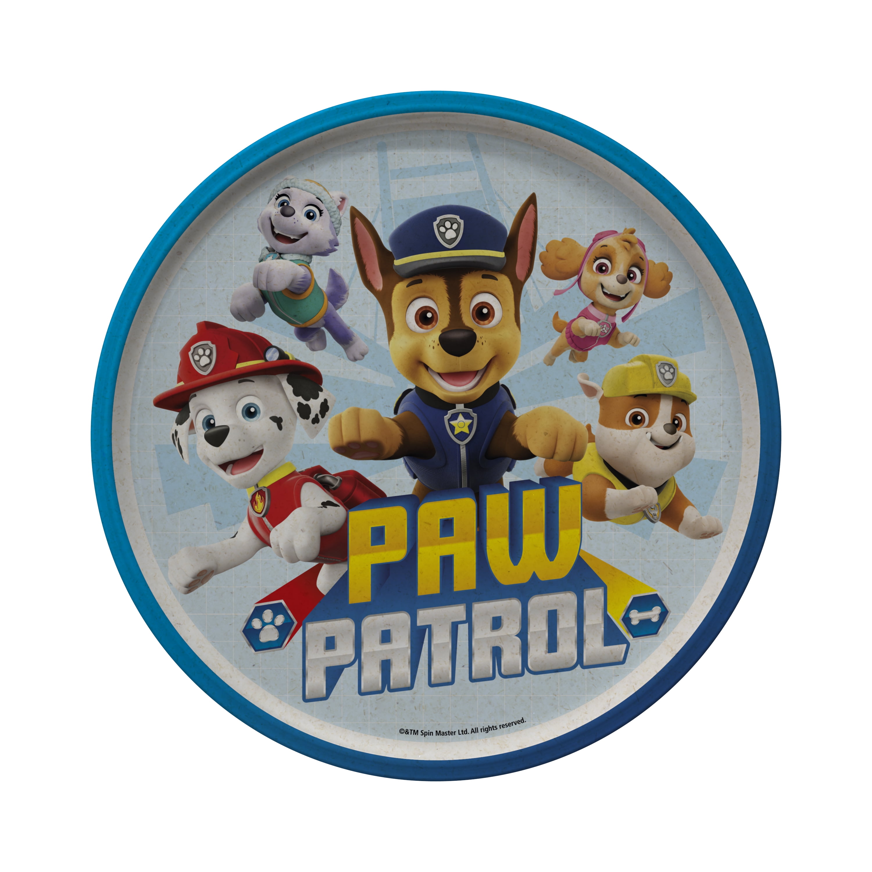 Brand New Zak Designs 4 pcs Kids Dinnerware Set Melamine Embossed Plate  Bowl PAW Patrol Perfect