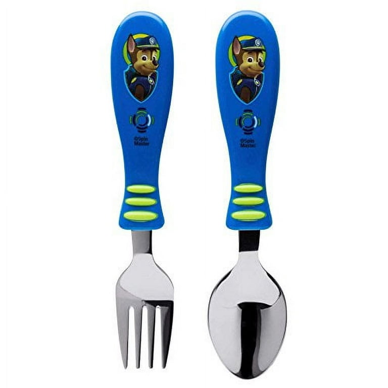 Zak Designs Paw Patrol Easy Grip Flatware Fork And Spoon Utensil