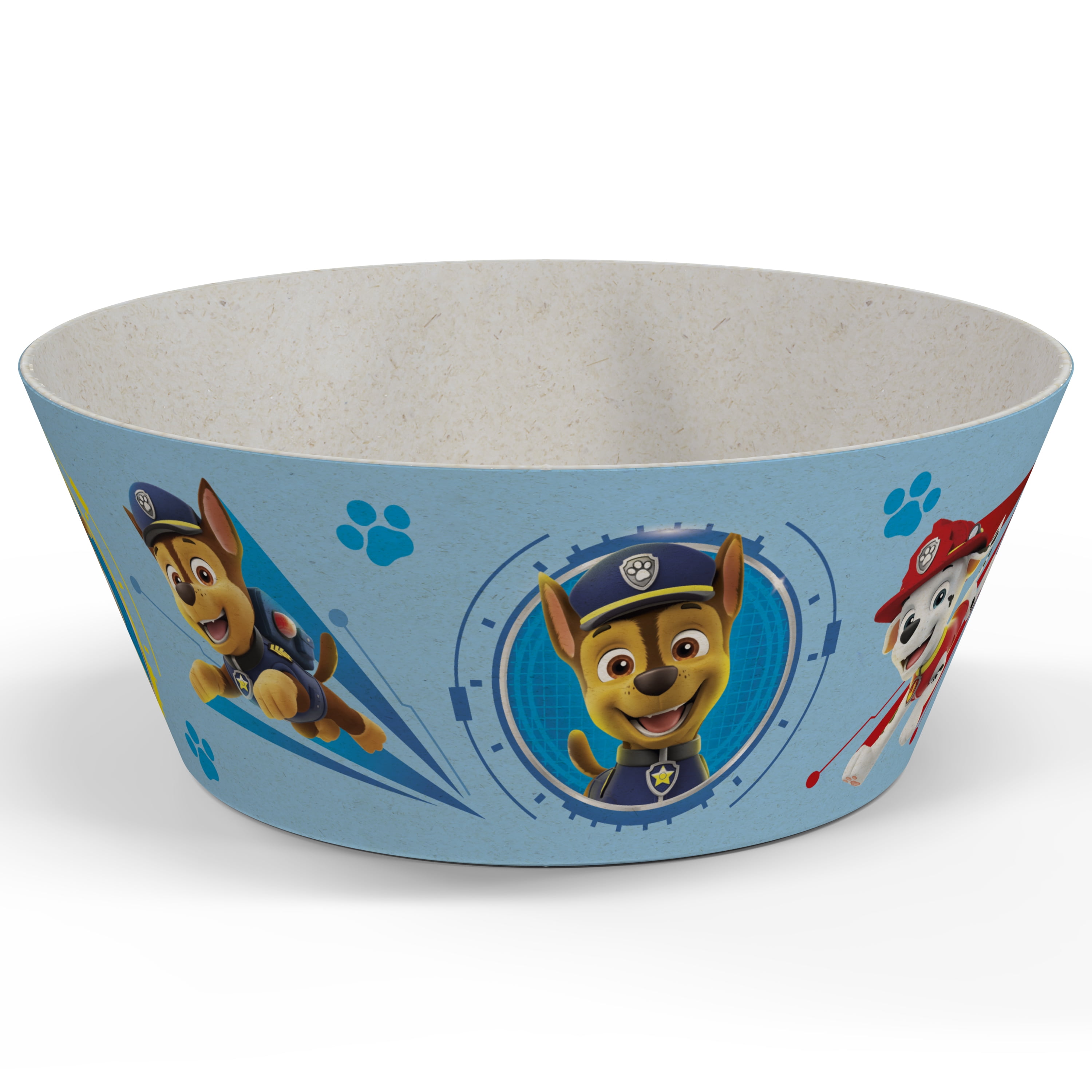 Zak Designs Paw Patrol 5-inch Plastic Kids Bowl, Chase, Rubble, Marshall