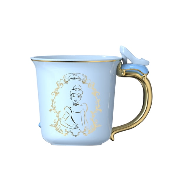 Zak Designs Sculpted Handle Ceramic Mug - Princess Cinderella