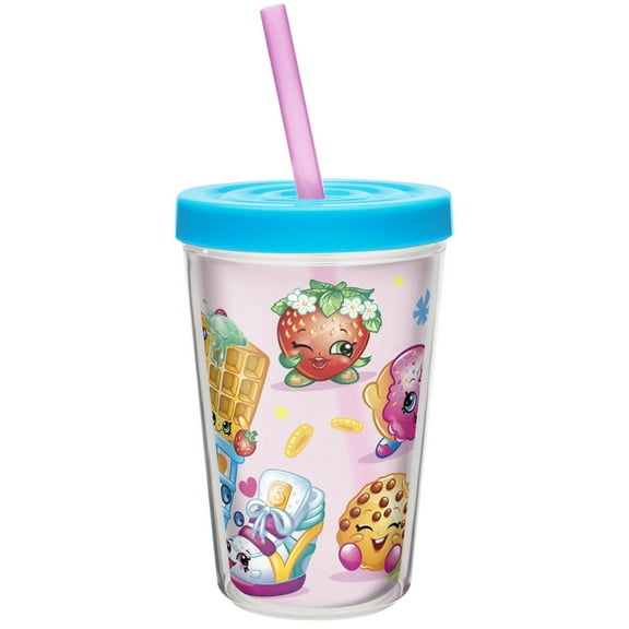 Zak! Designs: Shopkins - Double Wall Tumbler Cup, 13 oz.