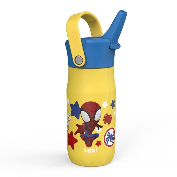Zak Designs Spider-Man and His Amazing Friends 14 ounce Kids Stainless Steel Vacuum Insulated Water Bottle, Spidey