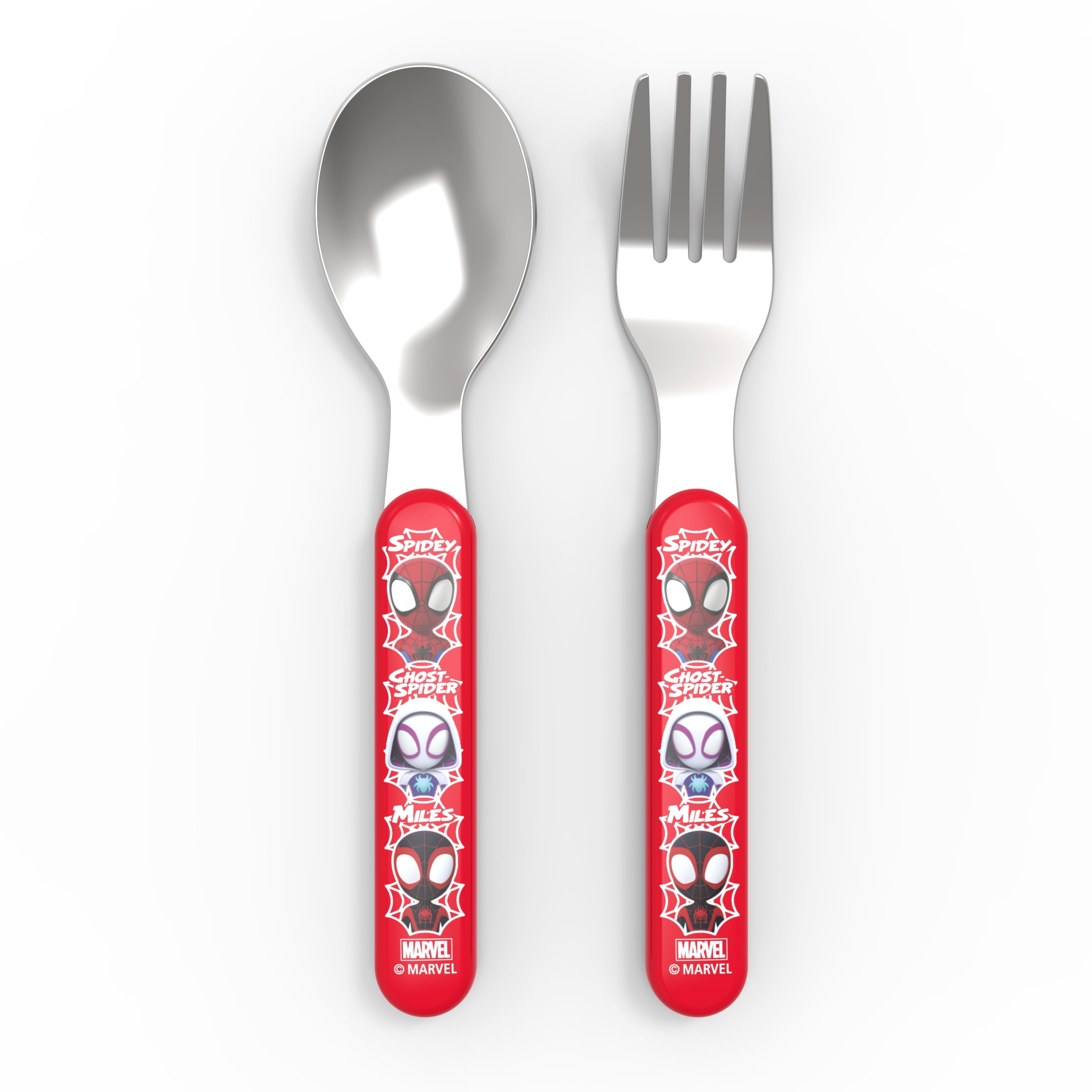 Zak Designs SpiderMan and His Amazing Friends 2piece Fork and Spoon
