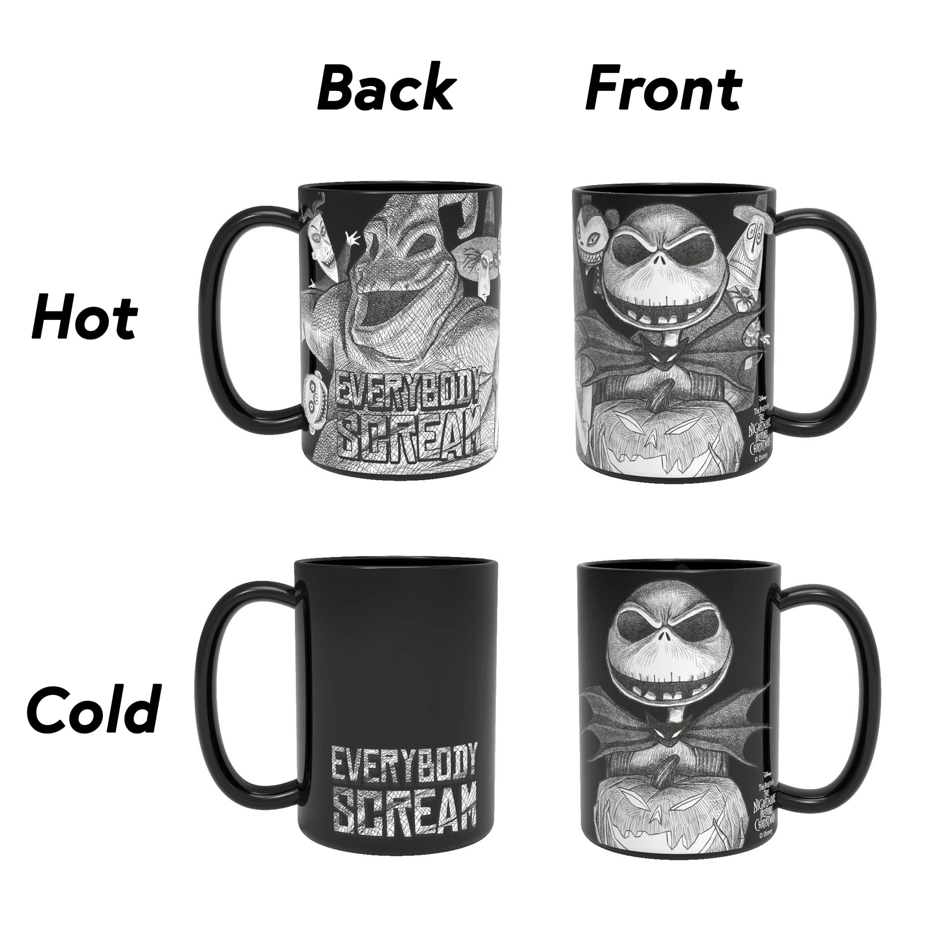 Zak Designs The Nightmare Before Christmas Color Changing 15 oz Mug ...