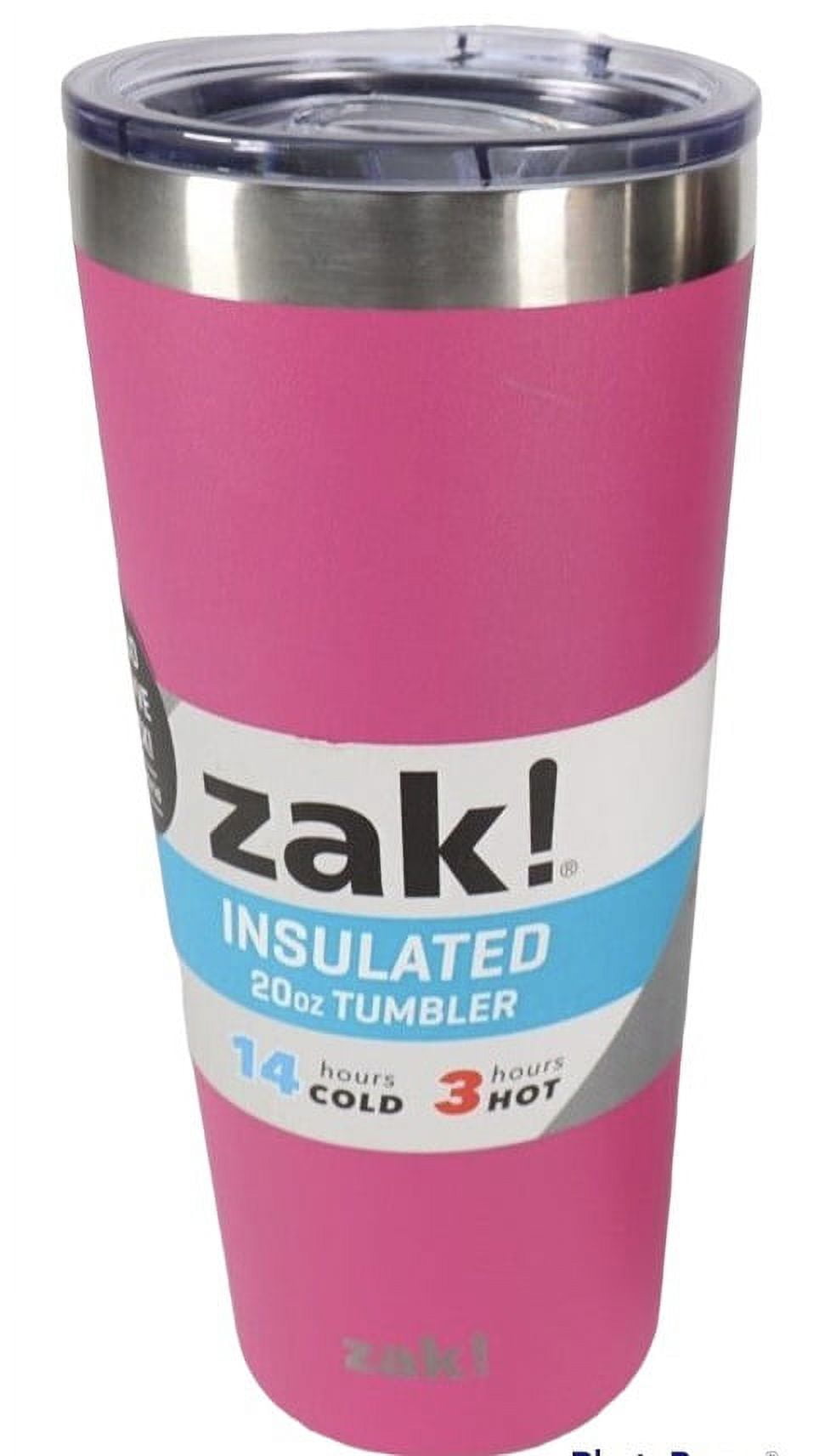 Zak! Tumbler, Insulated, Pink, 20 Ounce