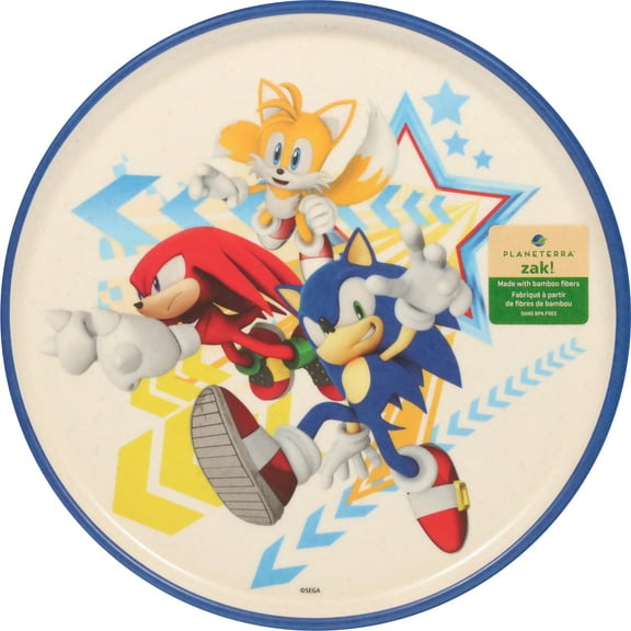Sonic 875723 The Hedgehog Trio Pop Art Dinner Plate