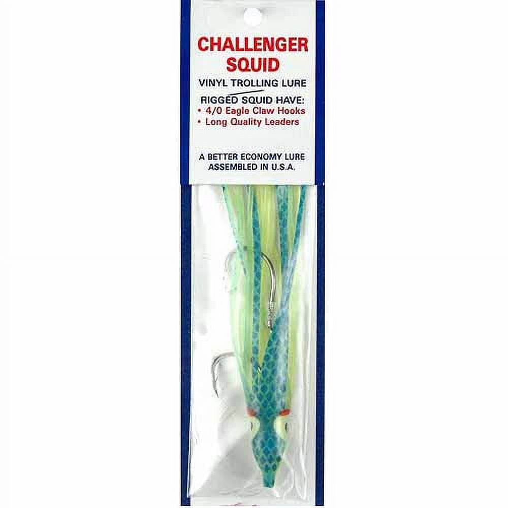 Zak Tackle Challenger Squid, 4.5 inch Rigged, Blue