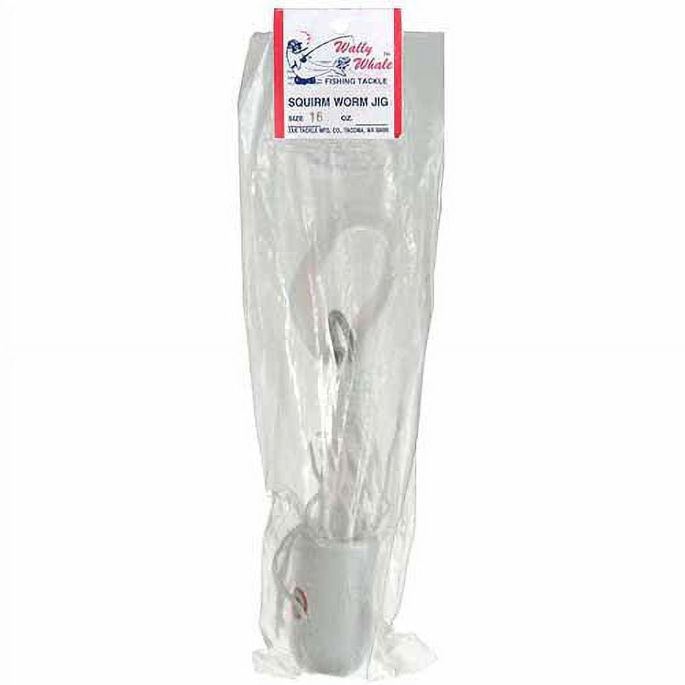 Zak Tackle Squirm Worm Jig, White 