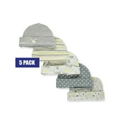Zak & Zoey 5-Pack Sheep Hats - white/gray, 0 - 12 months