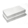 thumbnail image 1 of Zak & Zoey Gray Star Toddler Bed or Crib Sheets 2-Pack (100% Cotton), 1 of 4