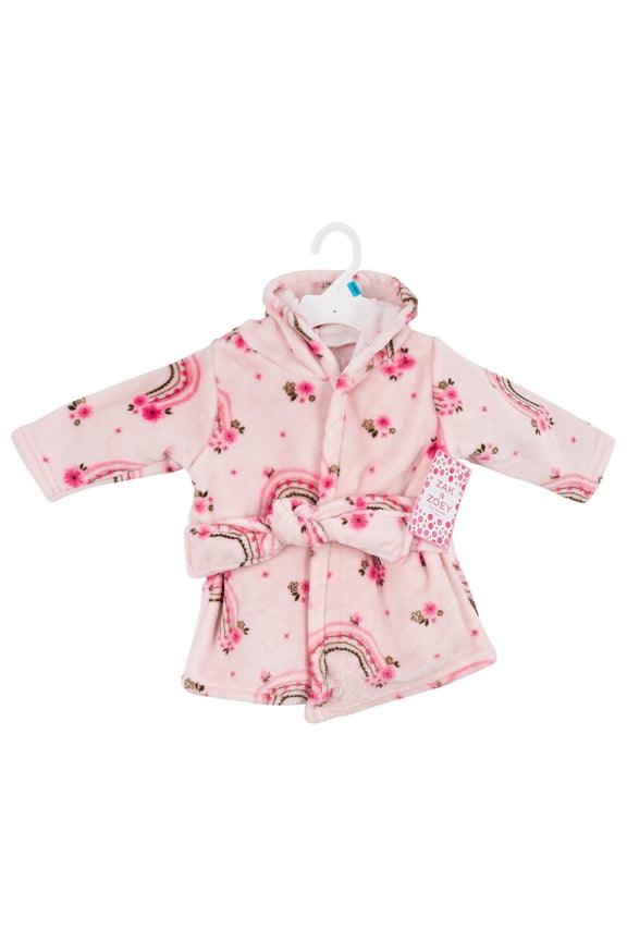 Zak and Zoey Hooded Robe- 0-9M- Rainbow