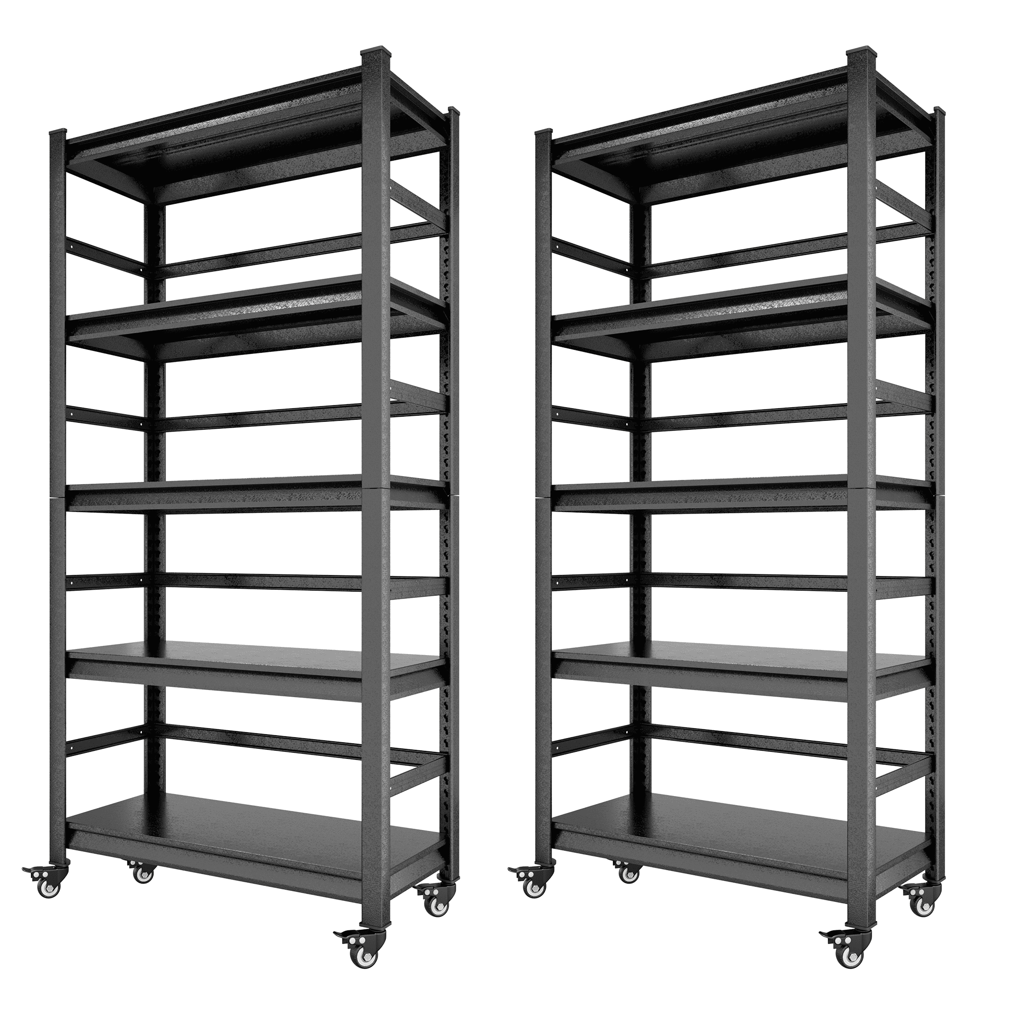 Zakamaur 2 PCS 72"H Storage Shelves Heavy Duty Metal Shelving with