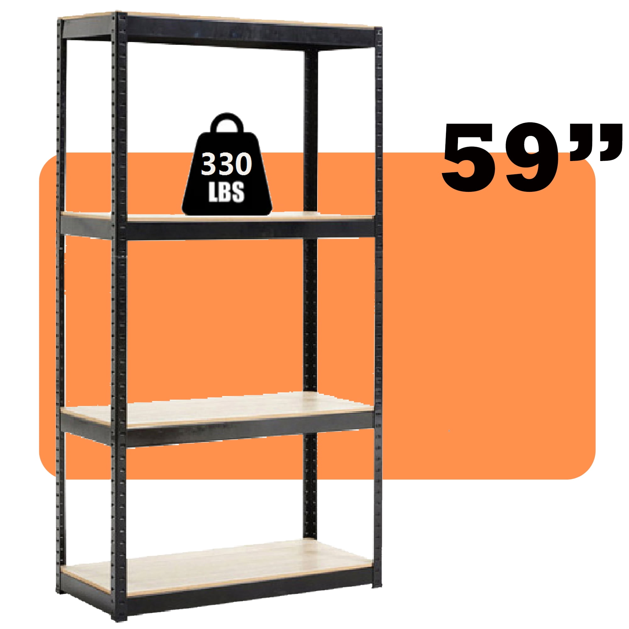 Zakamaur 4 Metal Shelf Storage Rack Shelving Units for Garage Utility