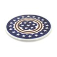 thumbnail image 1 of Zaklady Blue Rose Polish Pottery 1012  Trivet Stars & Stripes, 1 of 2