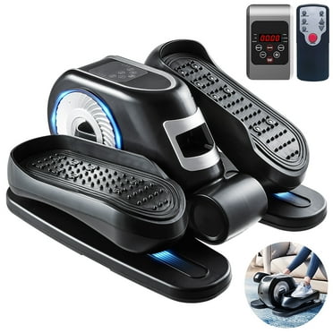 Zakle Under Desk Elliptical Machine, Electric Training Machines, Seated Pedal Exerciser w/Remote Control & 12 Adjustable Speeds, No-Installation Ellipse Leg Exerciser for Seniors, Black