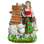 Zakopane Poland 3D Fridge Magnet Souvenir Gift,Resin Handmade Refrigerator Magnet Home Decoration Collection