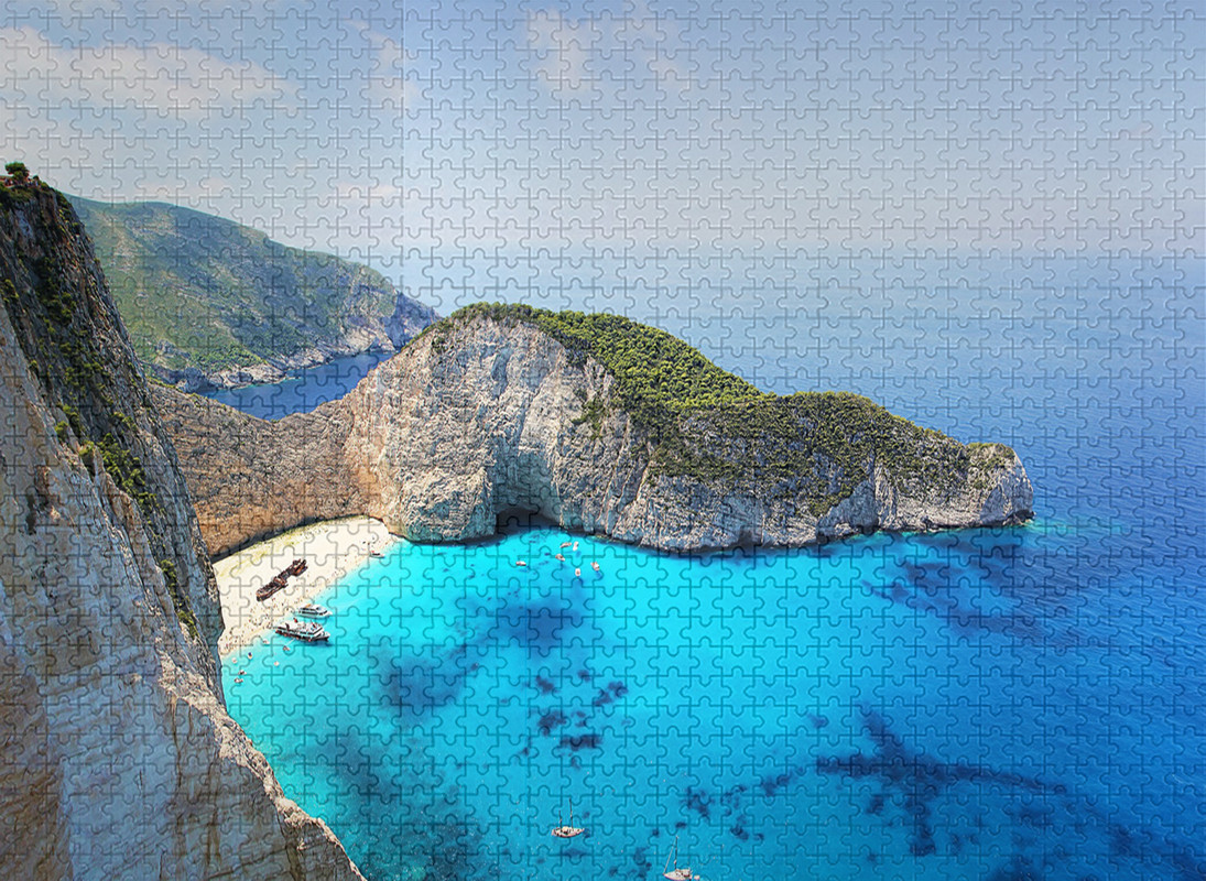 Zakynthos Greece Shipwreck Beach Jigsaw Puzzles 1000 Pieces